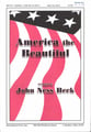 America the Beautiful SATB choral sheet music cover